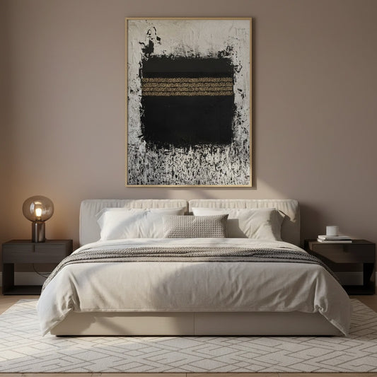 Holy Kaaba The Masses – Abstract Islamic Wall Art