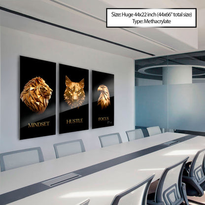 Mindset, Hustle and Focus Gold - 3 Parts