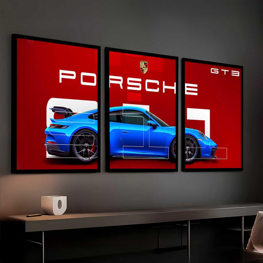 Big Porsche 911 (3panel) | Wall Art