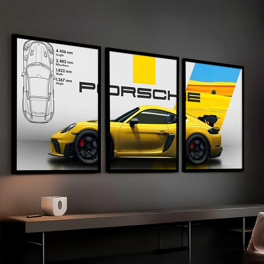 Big Porsche 911 (3panel) | Wall Art