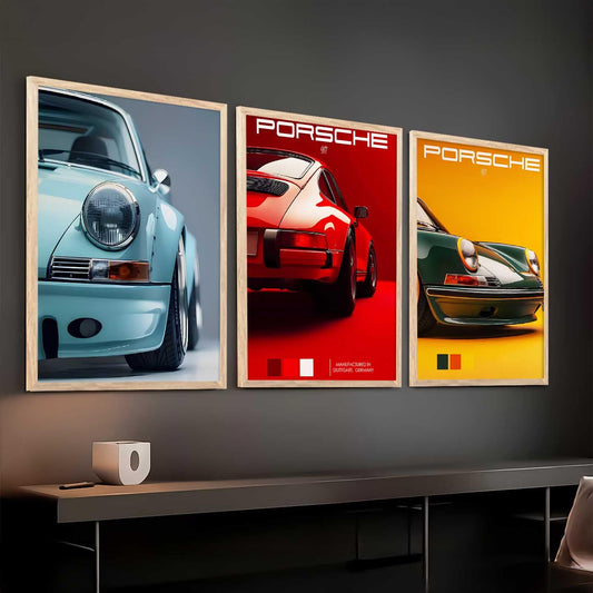 Big Porsche 911 (3panel) | Wall Art
