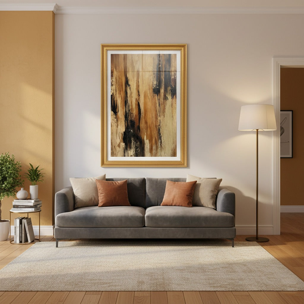 Modern Wooden Style Canvas Wall Art