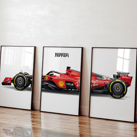FARRARI FORMULA 1 l 3- PANEL ART