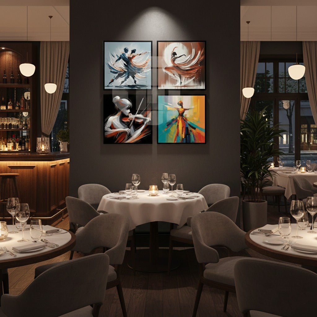 Ballet Dancer (4Panel) Wall Art