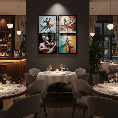 Ballet Dancer (4Panel) Wall Art