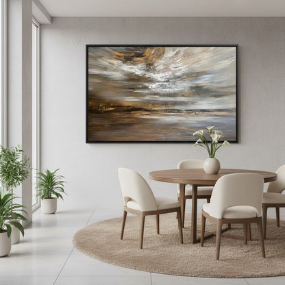 Stormy Sky over Abstract Wall Art