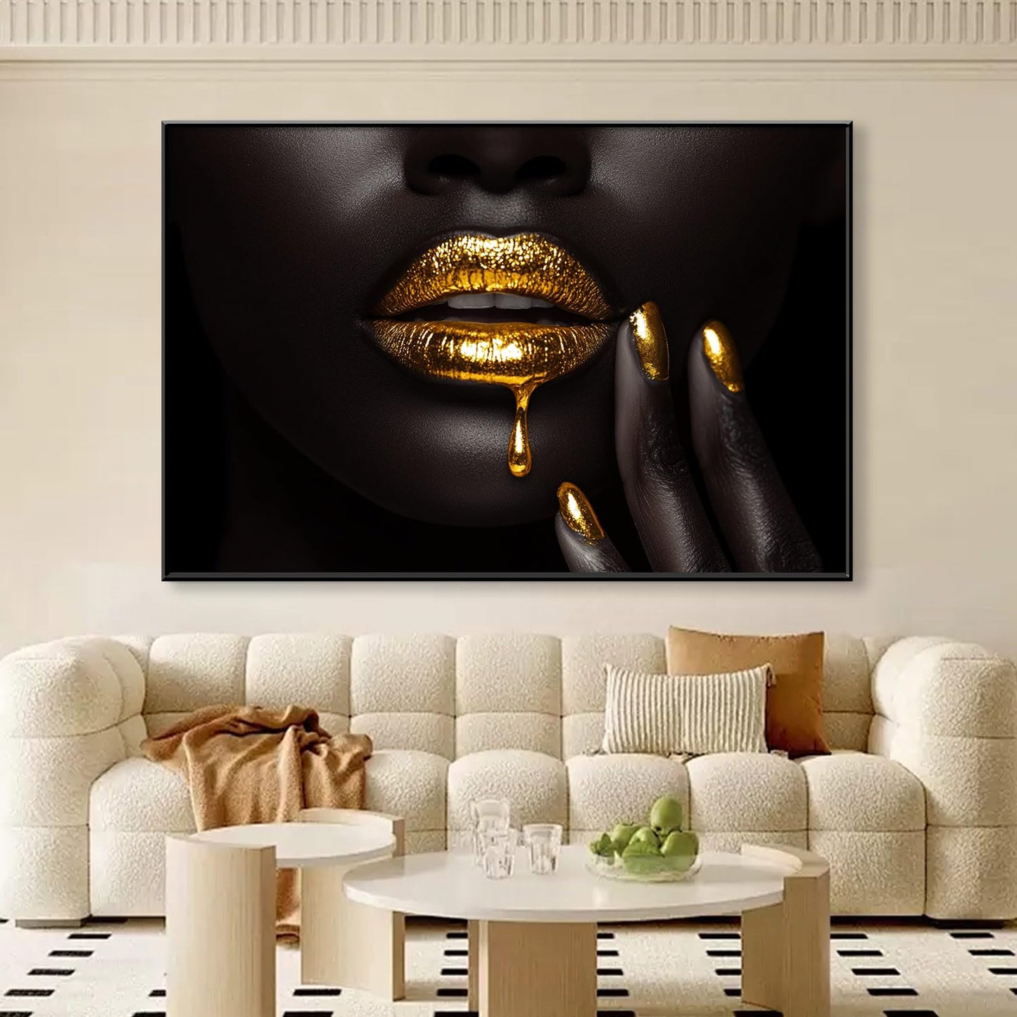 Metallic tribal Single Wall Art