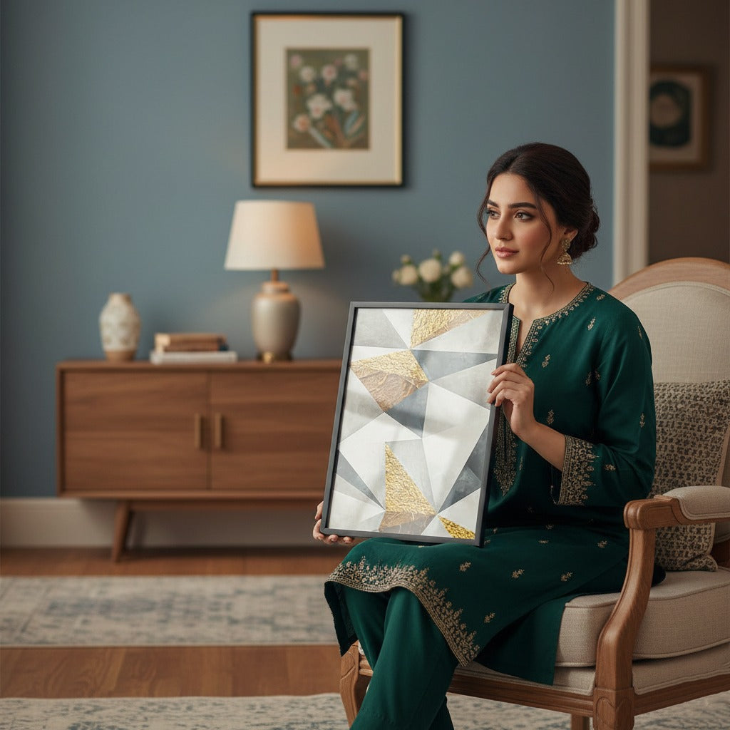 Nordic Abstract Geometry Nordic Canvas Frames | Wall Art