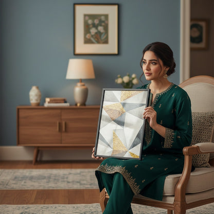 Nordic Abstract Geometry Nordic Canvas Frames | Wall Art