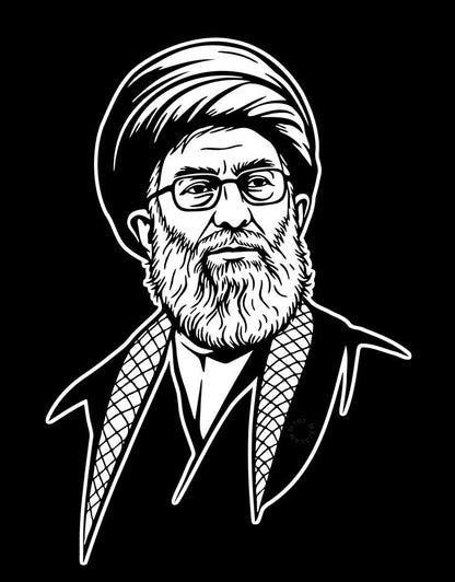 Sayyid Ali Hosseini Khamenei Metal wall Art