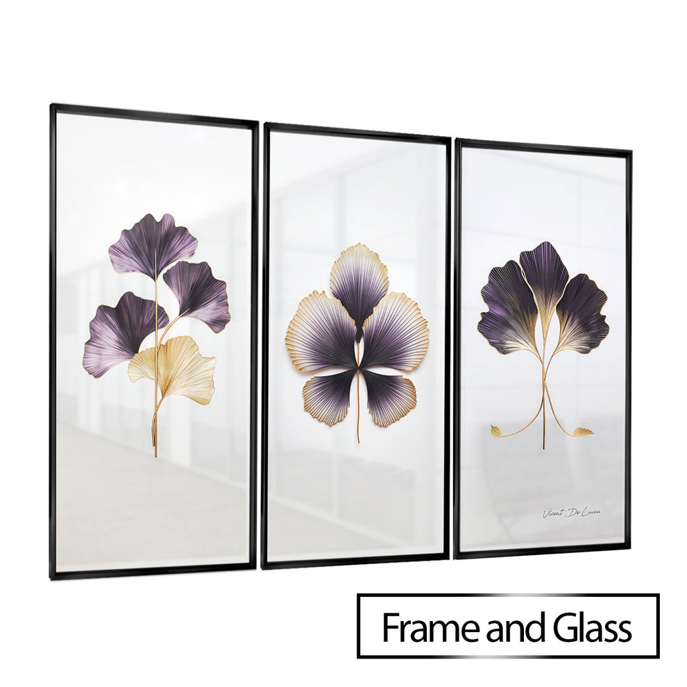 Golden Wine Leaves - 3 Parts