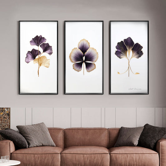 Golden Wine Leaves - 3 Parts