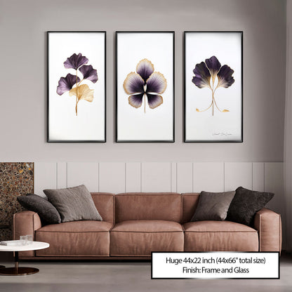 Golden Wine Leaves - 3 Parts