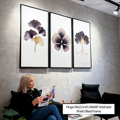 Golden Wine Leaves - 3 Parts