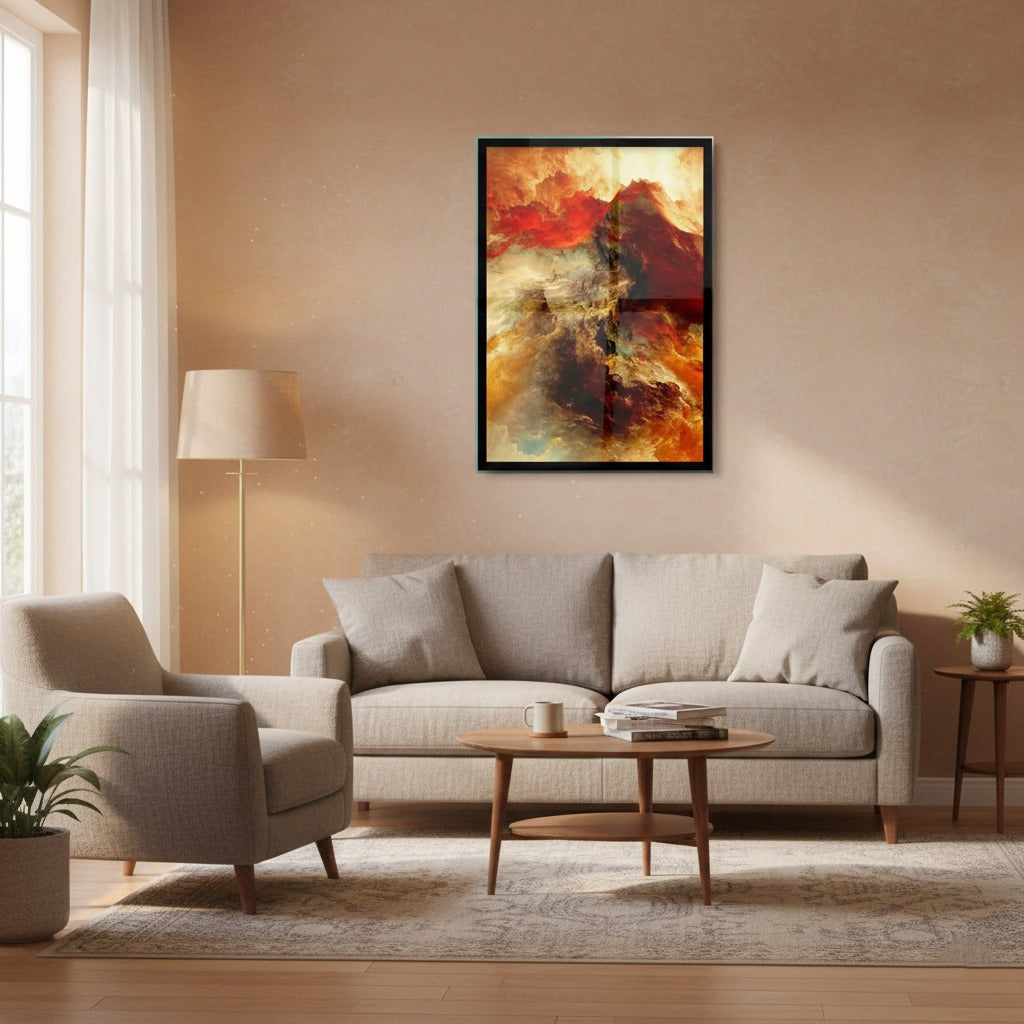 Orange Cloud abstract Canvas | Wall Art