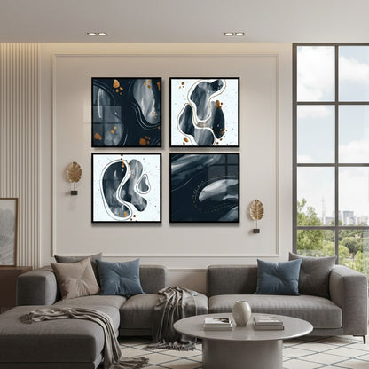 MUET Hand Painted Watercolor (4Panel) Wall Art