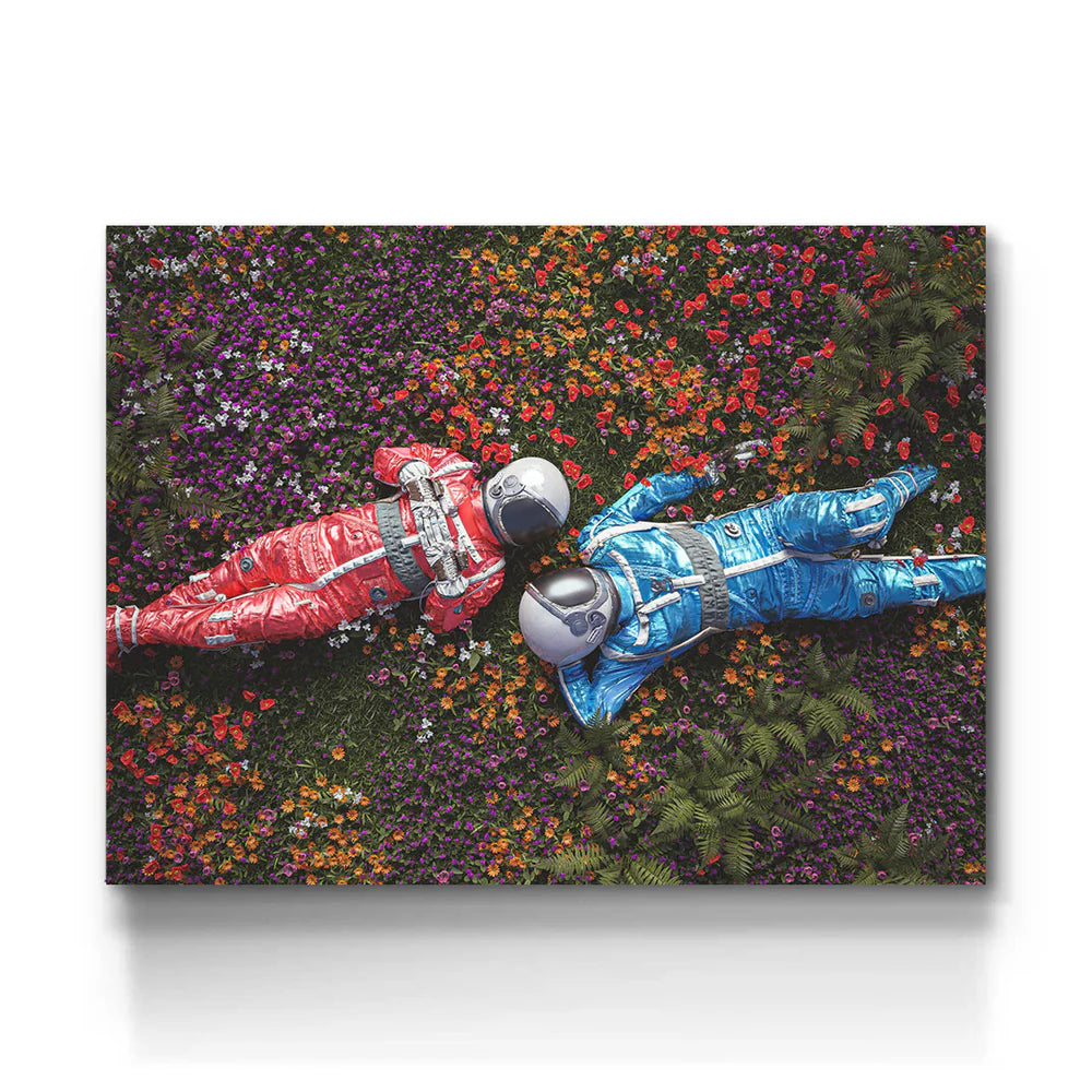 Cosmic Couple In Flower Field
