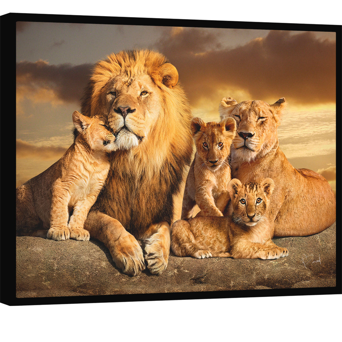 Lion Family Wall Art Wall Art