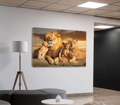 Lion Family Wall Art Wall Art