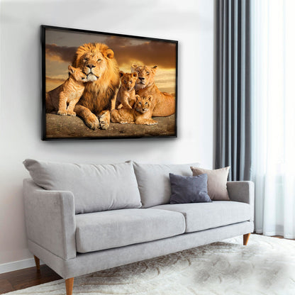 Lion Family Wall Art Wall Art
