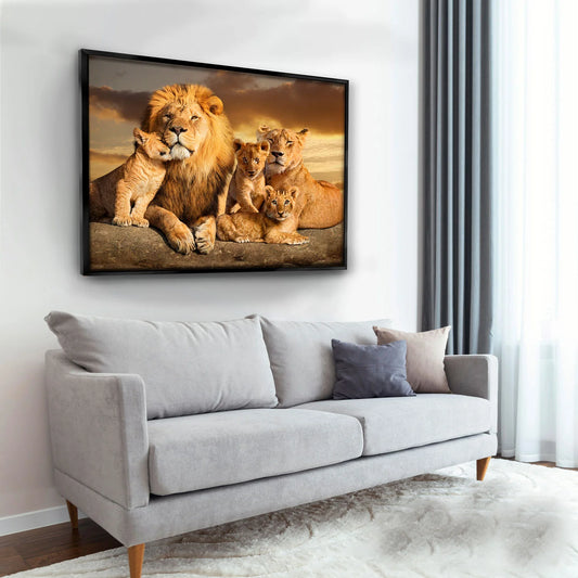 Lion Family Wall Art Wall Art