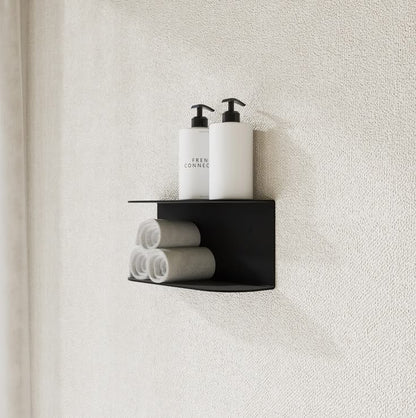 LuxeCurve Wall Mounted Bathroom Organizer Shelf