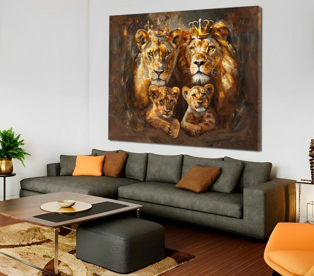 Royal Lion Family Abstract