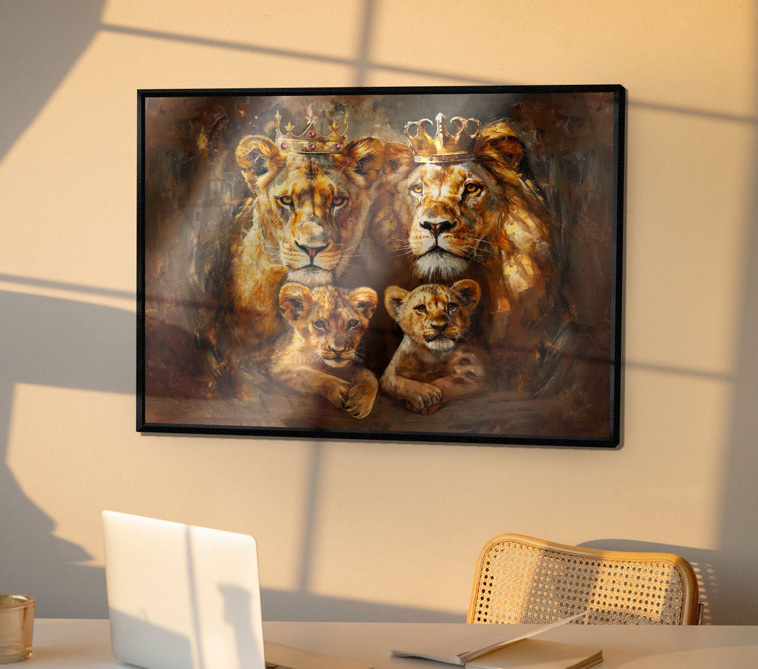 Royal Lion Family Abstract