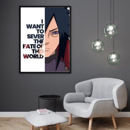 Madara Uchiha Noutro Anime Wall Art