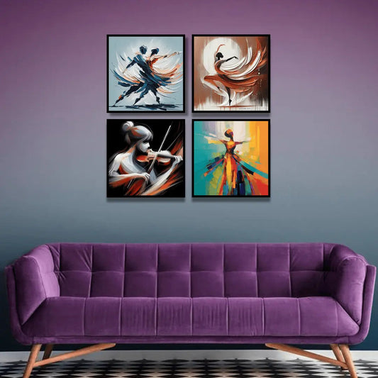 Ballet Dancer (4Panel) Wall Art