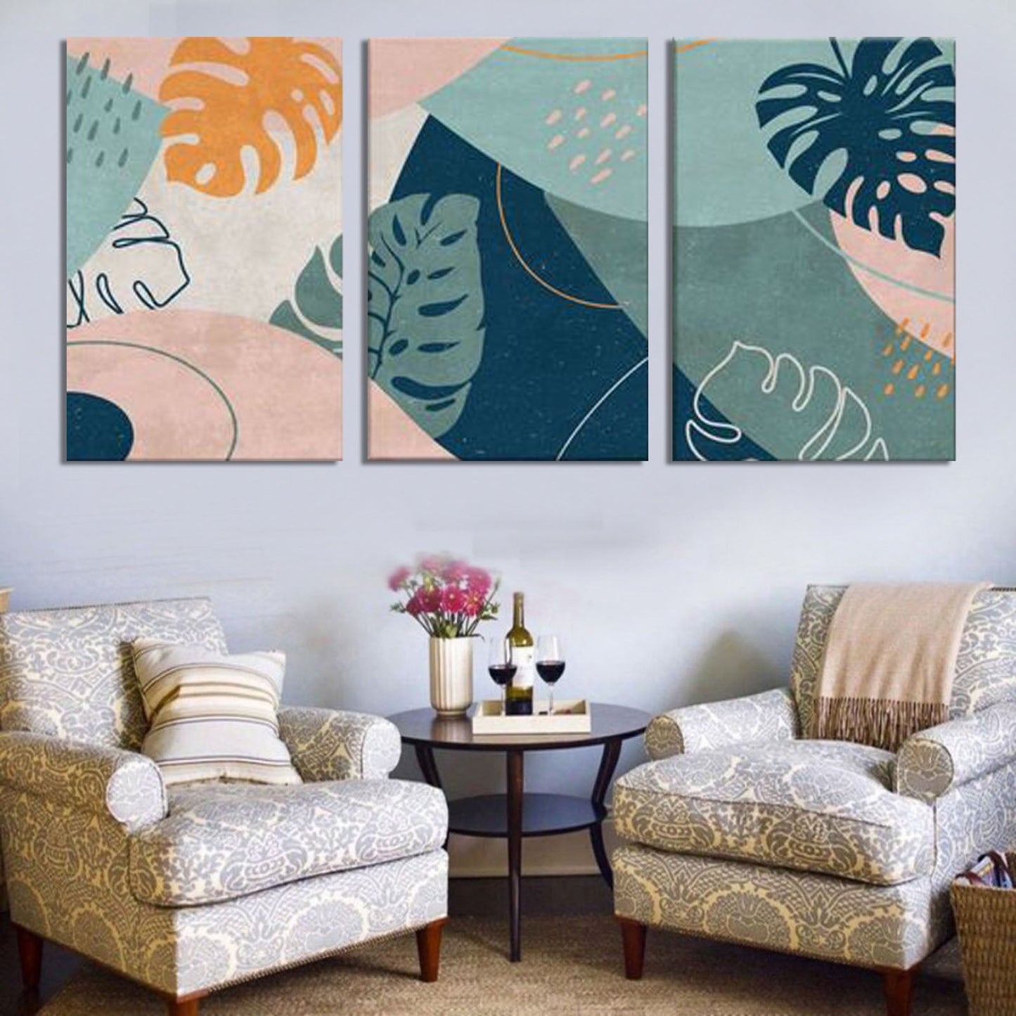 Botanical Leaves Bundle (3panel) | Wall Art