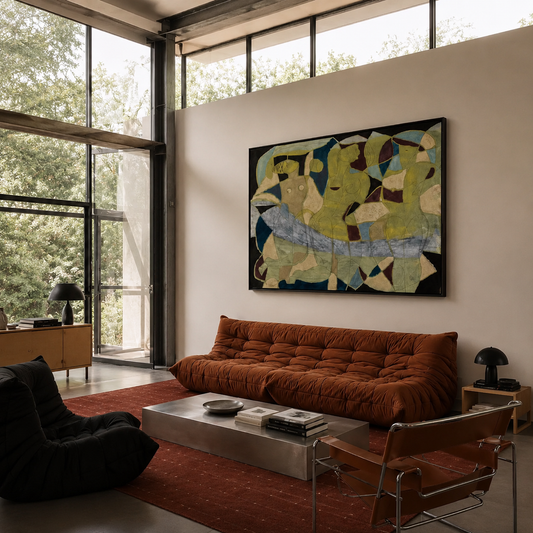 Mind Maze Abstract Canvas Wall Art Frame