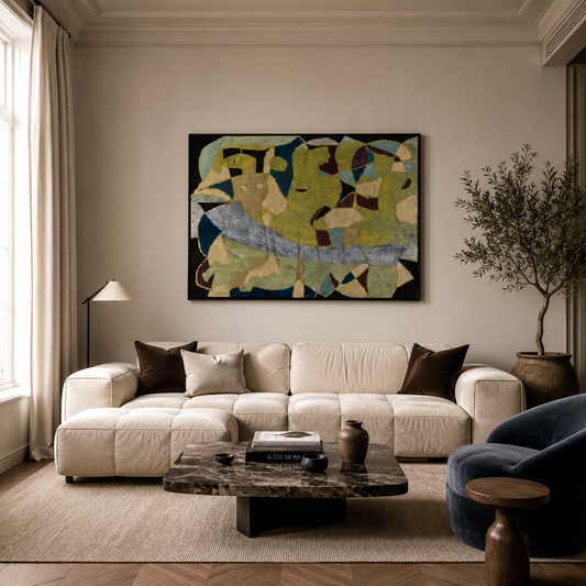 Mind Maze Abstract Canvas Wall Art Frame
