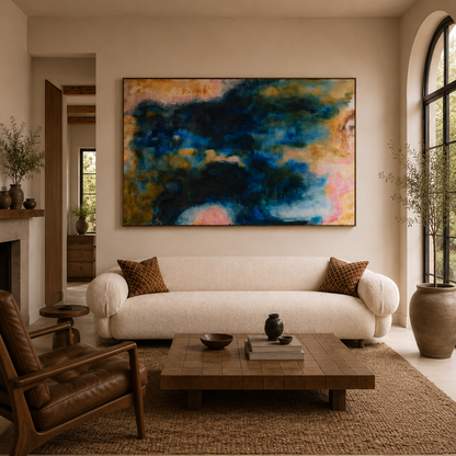 Smoky Elegance Canvas Wall Frame