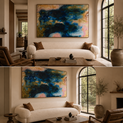 Smoky Elegance Canvas Wall Frame