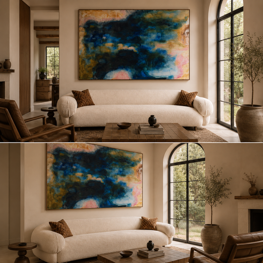 Smoky Elegance Canvas Wall Frame