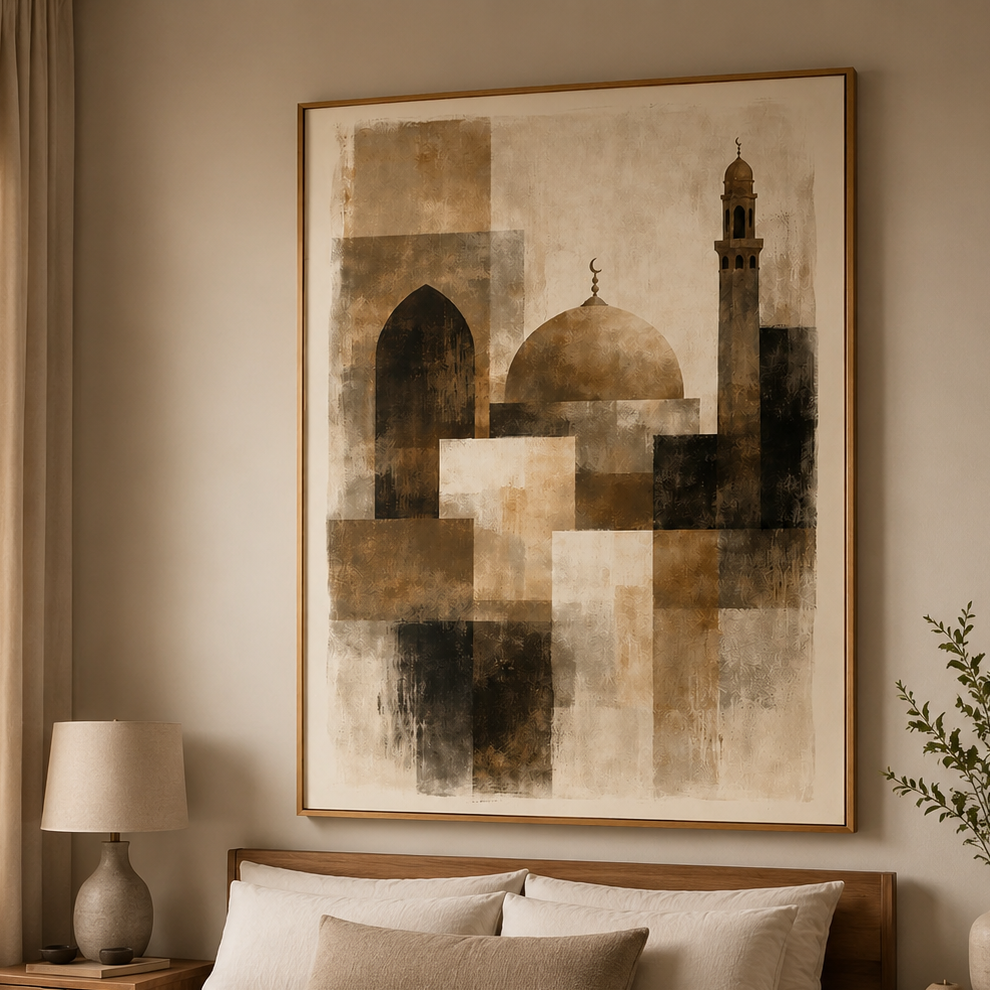 Eternal Serenity – Abstract Islamic Canvas Art