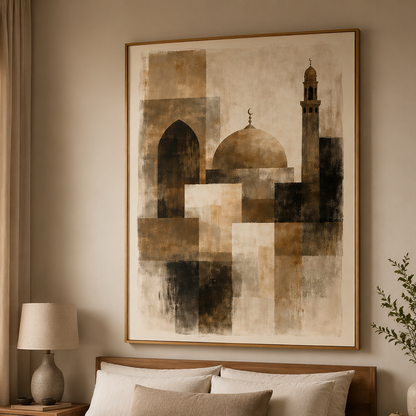 Eternal Serenity – Abstract Islamic Canvas Art