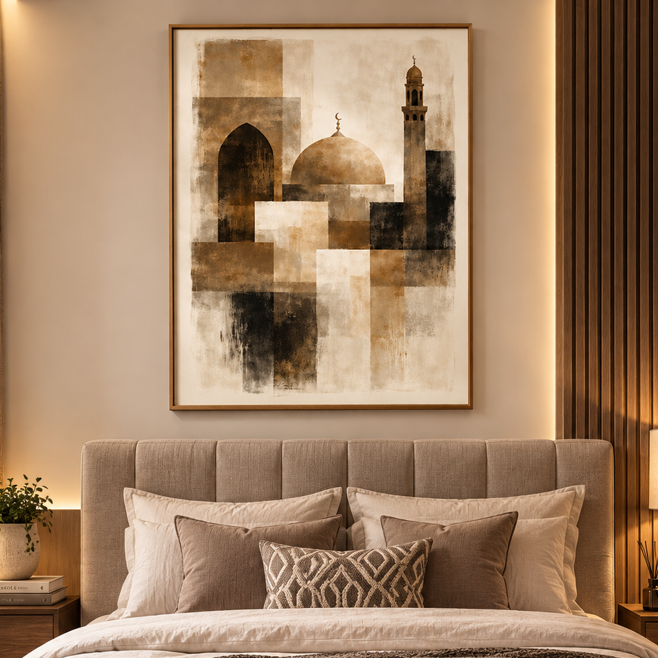 Eternal Serenity – Abstract Islamic Canvas Art