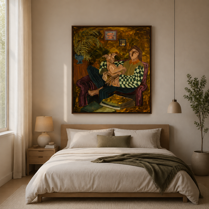 Bohemian Essence Abstract Canvas Wall Art Frame