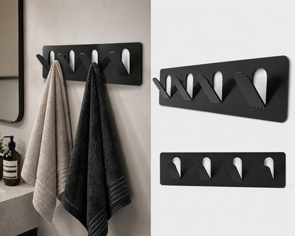 Modern 5 Hook Wall Mounted Towel Rack