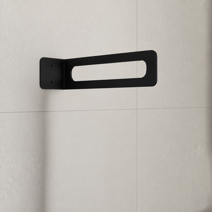 Premium Matte Black Wall-Mounted Towel Holder