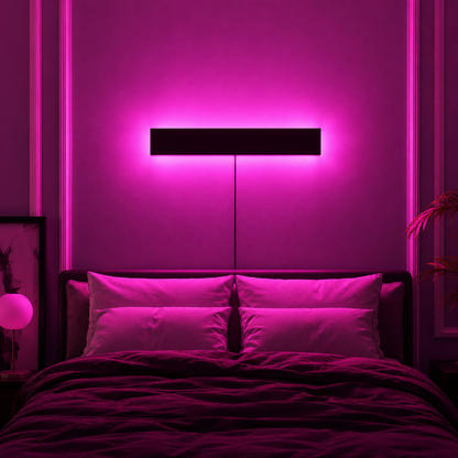 Modern Linear Wooden LED Wall Lamp