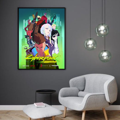 Cyberpunk Anime Wall Art