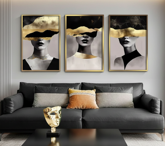 FACE NODRIC TRIO ART – 3 PANEL SET