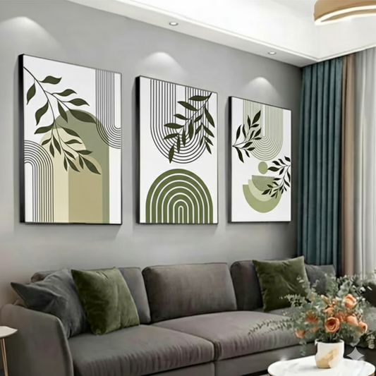 MINIMALISTIC ABSTRACT ART – 3 PANEL SET