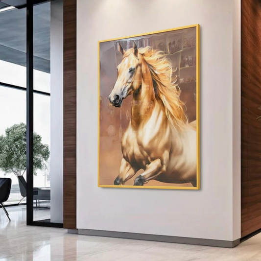 Golden Hour Equine Single Wall art