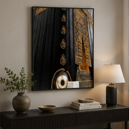 The Sacred Kaaba Close-Up Canvas Print