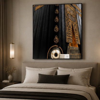 The Sacred Kaaba Close-Up Canvas Print