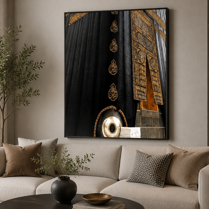 The Sacred Kaaba Close-Up Canvas Print